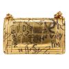 Chanel  Boy medium model  shoulder bag  in gold leather - Detail D4 thumbnail