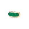 Bague deux corps Vintage  en or jaune, chrysoprase et diamants - 00pp thumbnail