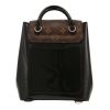 Louis Vuitton   backpack  in brown monogram canvas  and black patent leather - Detail D4 thumbnail