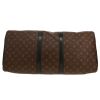 Louis Vuitton  Keepall 55 travel bag Waterproof in brown monogram canvas  and black leather - Detail D1 thumbnail