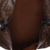 Borsa da viaggio Louis Vuitton  Keepall 55 in tela monogram marrone e pelle nera - Detail D3 thumbnail