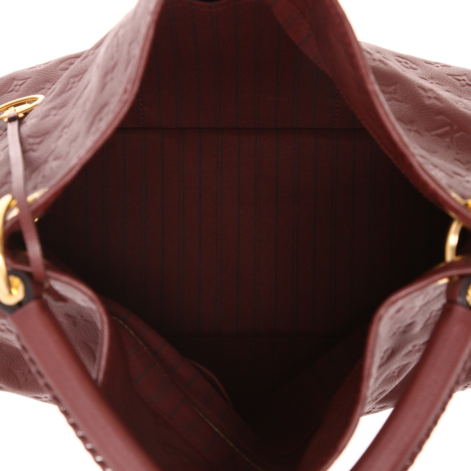 Borsa Louis Vuitton  Artsy modello medio  in pelle monogram con stampa bordeaux - Detail D3