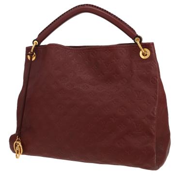 Borsa Louis Vuitton  Artsy modello medio  in pelle monogram con stampa bordeaux