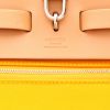 Sac porté épaule ou main Hermès  Herbag en toile jaune et cuir naturel - Detail D2 thumbnail