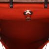 Bolso para llevar al hombro o en la mano Hermès  Herbag en lona naranja y cuero marrón - Detail D3 thumbnail