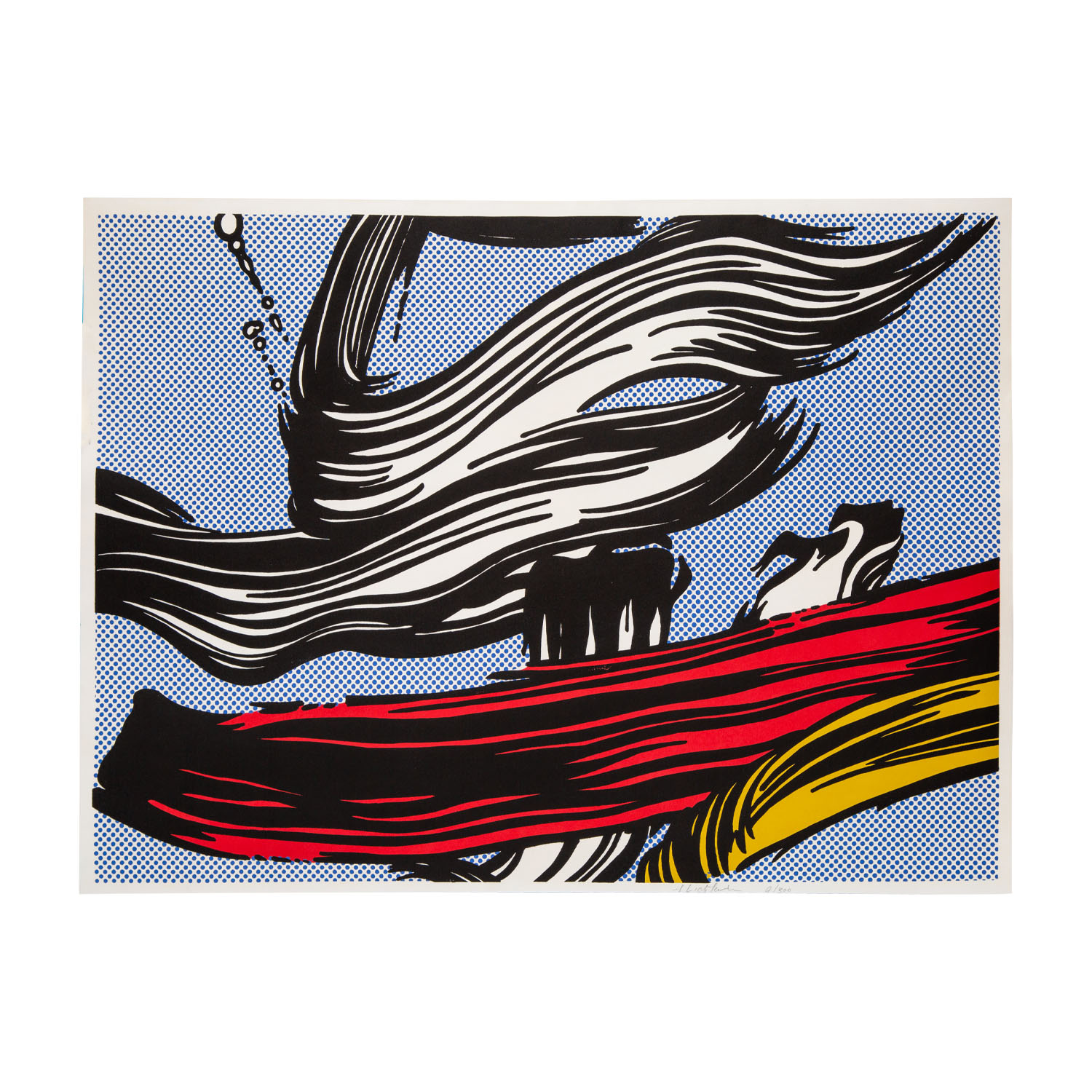 Roy Lichtenstein (1923-1997), Brushstrokes - 1967 - Detail D1