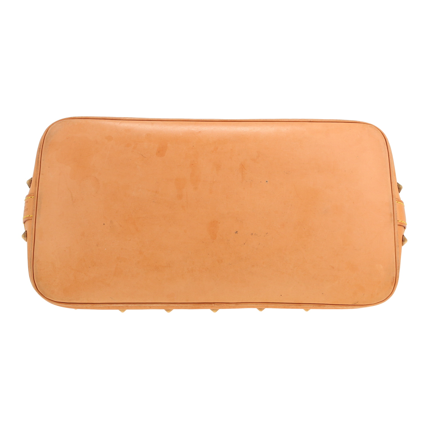 Borsa Louis Vuitton  Alma Editions Limitées in tela monogram cerata multicolore e bianca e pelle naturale - Detail D1