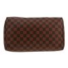 Louis Vuitton  Speedy 30 handbag  in ebene damier canvas  and brown leather - Detail D1 thumbnail