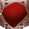 Louis Vuitton  Speedy 30 handbag  in ebene damier canvas  and brown leather - Detail D3 thumbnail