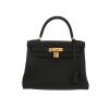 Hermès  Kelly 28 cm handbag  in black togo leather - 360 thumbnail