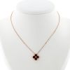 Collier Van Cleef & Arpels Holiday Alhambra (2017) en or rose, oeil de taureau et diamant - 360 thumbnail