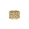 Buccellati Etoilée ring in yellow gold and white gold - 360 thumbnail