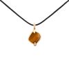 Pomellato Ritratto large model pendant in pink gold, tiger eye stone and diamonds - 00pp thumbnail