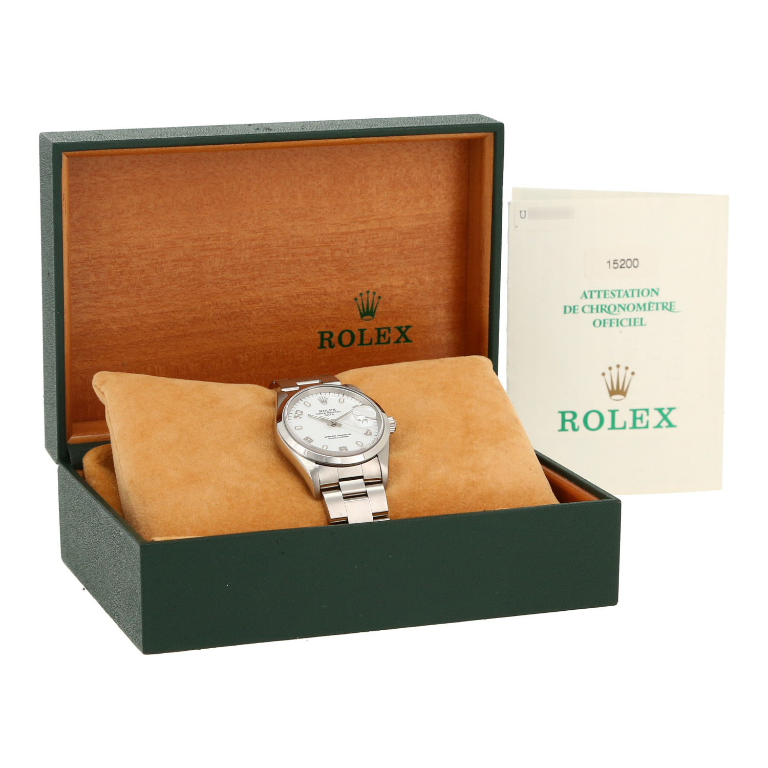 Montre Rolex Oyster Perpetual Date en acier Ref: Rolex - 15200  Vers 1998 - Detail D2