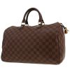 Sac à main Louis Vuitton  Speedy 35 en toile damier ébène et cuir marron - 00pp thumbnail