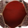 Louis Vuitton  Speedy 35 handbag  in ebene damier canvas  and brown leather - Detail D3 thumbnail