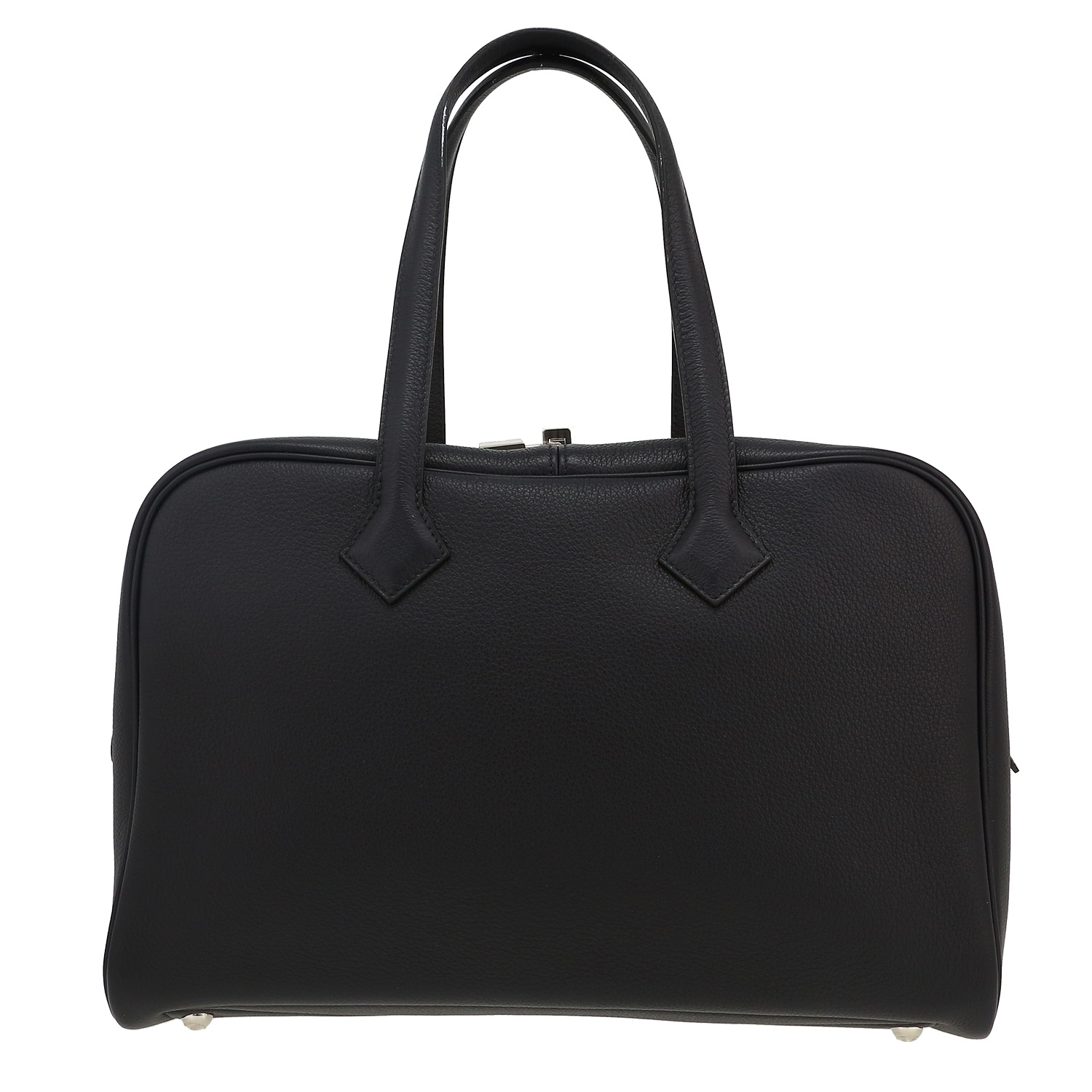 Sac à main Hermès  Victoria en cuir togo Bleu Caban - Detail D4