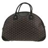 Goyard  Jeanne handbag  in black Goyard canvas  and black leather - Detail D4 thumbnail