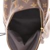 Zaino Louis Vuitton  Palm Springs Backpack Mini in tela monogram marrone e pelle nera - Detail D3 thumbnail