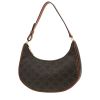 Celine  Ava handbag  in brown "Triomphe" canvas  and brown leather - 00pp thumbnail