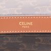 Celine  Ava handbag  in brown "Triomphe" canvas  and brown leather - Detail D2 thumbnail