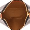 Celine  Ava handbag  in brown "Triomphe" canvas  and brown leather - Detail D3 thumbnail