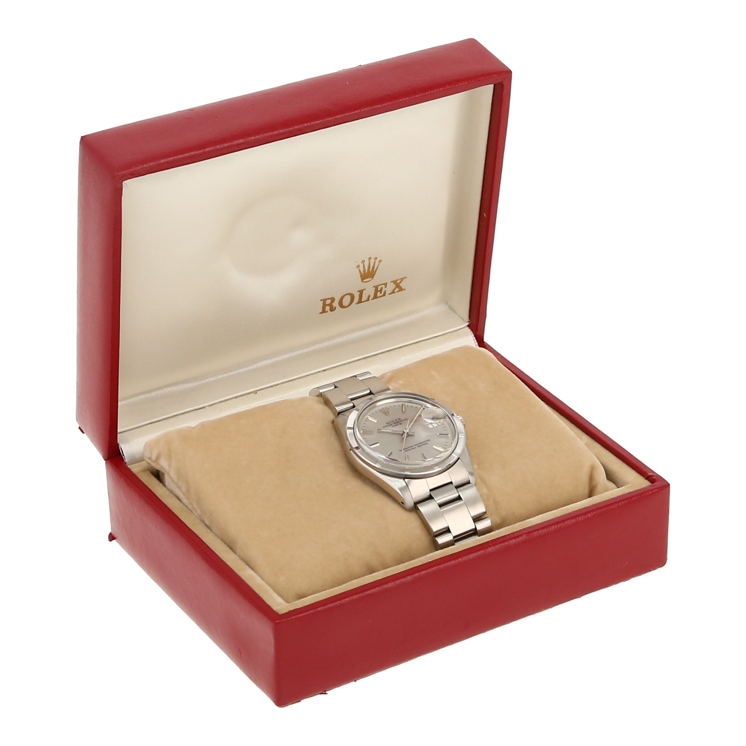 Montre Rolex Oyster Perpetual Date en acier Ref: Rolex - 15010  Vers 1981 - Detail D2