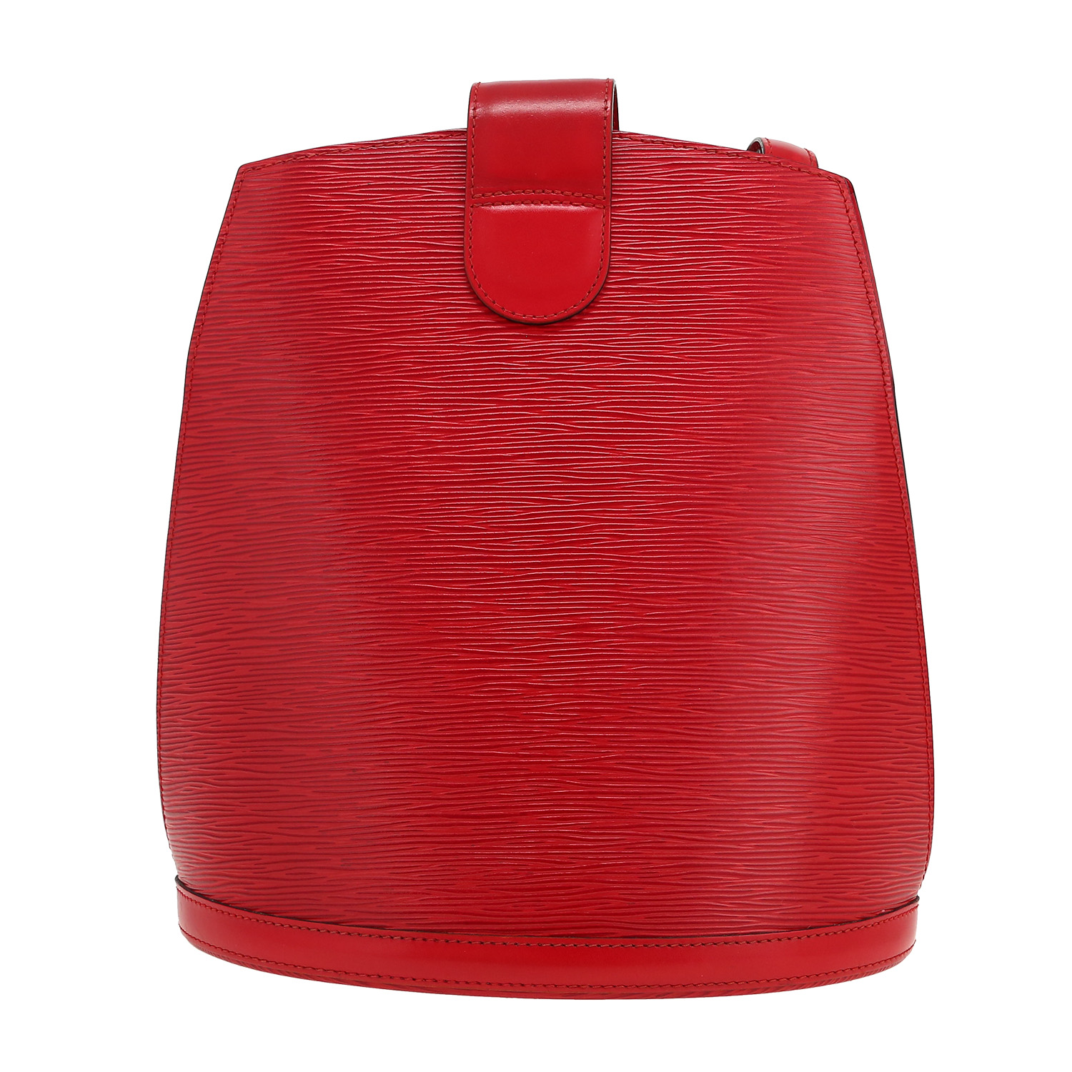 Louis Vuitton  Cluny handbag  in red epi leather - Detail D4