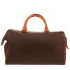 Borsa Celine  Vintage in tela "Triomphe" marrone e pelle marrone - Detail D2 thumbnail
