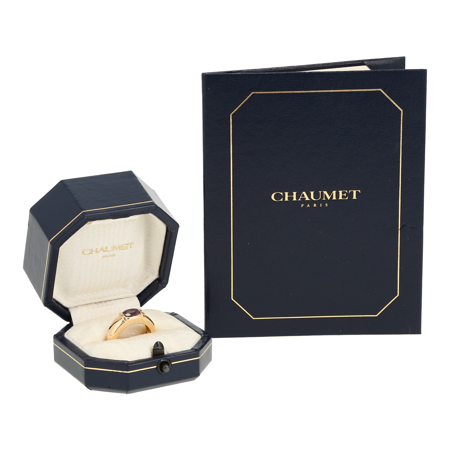 Sortija Chaumet Gioia de oro amarillo y cordierita - Detail D2