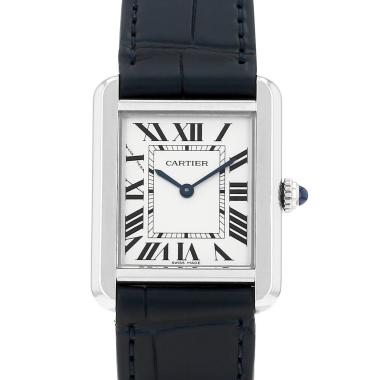 Montre Cartier Tank Solo en acier Ref: Cartier - 3170  Vers 2019
