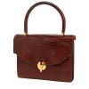 Hermès  Vintage handbag  in brown crocodile - 00pp thumbnail