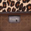 Dior  Lady Dior handbag  in brown and beige foal  and brown patent leather - Detail D2 thumbnail