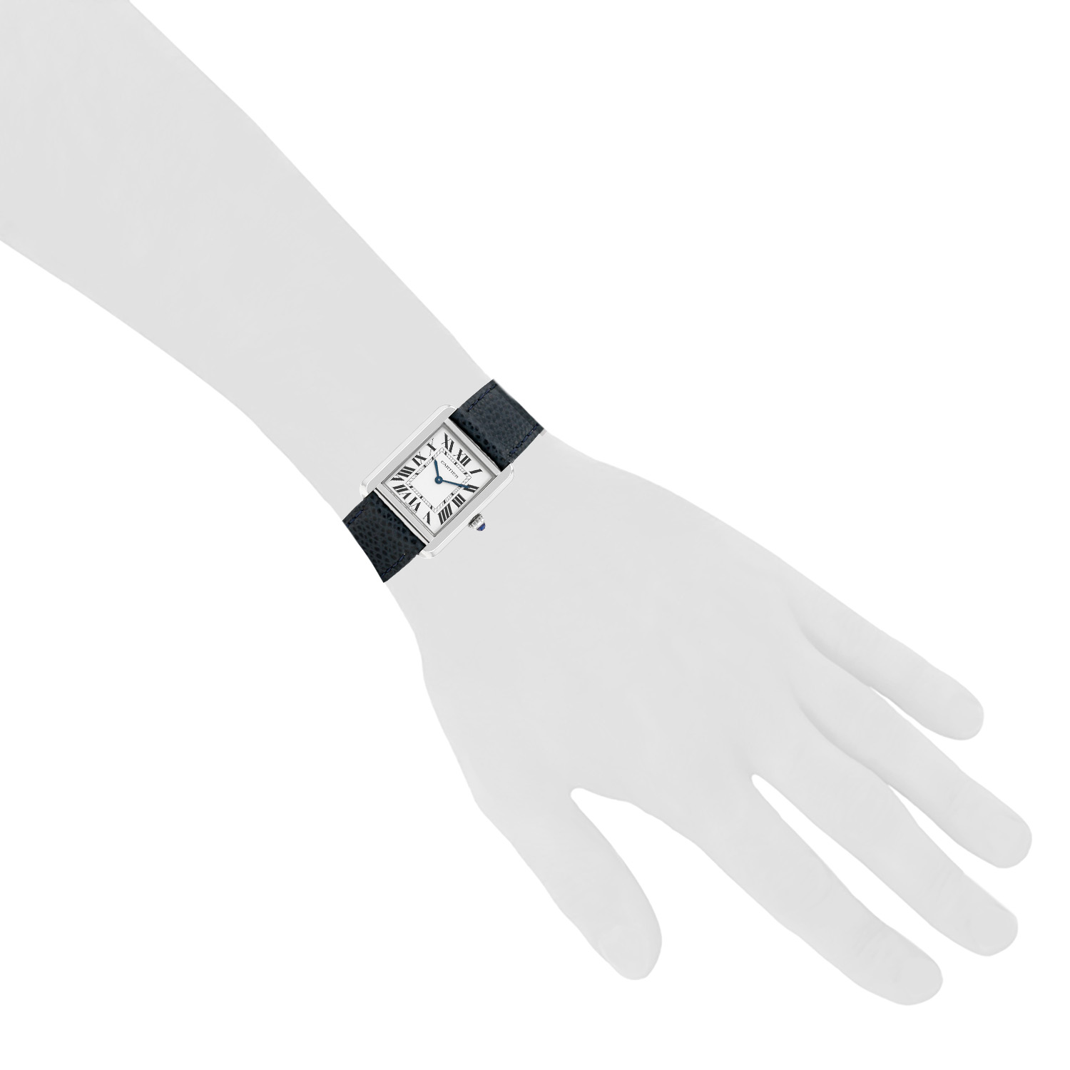 Reloj Cartier Tank Solo de acero Ref: Cartier - 3170  Circa 2019 - Detail D1