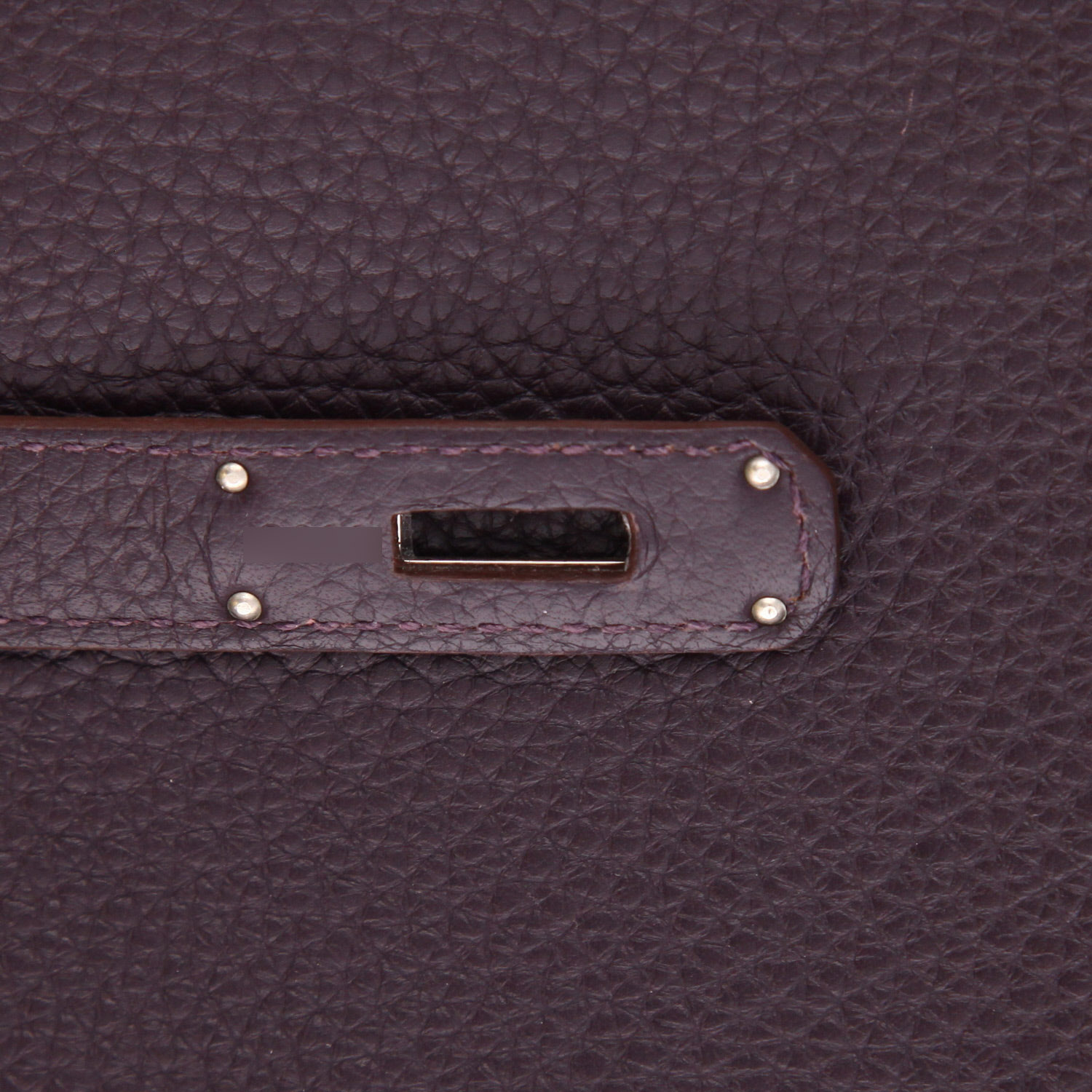 Sac à main Hermès  Birkin 35 cm en cuir togo violet Raisin - Detail D4