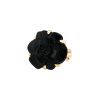 Chanel Camelia ring in yellow gold and onyx - 00pp thumbnail