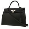 Sac à main Hermès  Kelly 35 cm en cuir epsom noir - 00pp thumbnail