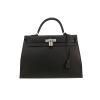 Sac à main Hermès  Kelly 35 cm en cuir epsom noir - 360 thumbnail
