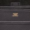 Hermès  Noumea handbag  in black grained leather - Detail D2 thumbnail