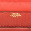 Hermès   pouch  in red Cuir de Russie - Detail D2 thumbnail