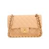 Chanel  Timeless Petit shoulder bag  in beige quilted leather - 360 thumbnail