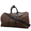 Sac de voyage Louis Vuitton  Keepall 45 en toile monogram Macassar marron et cuir noir - 00pp thumbnail