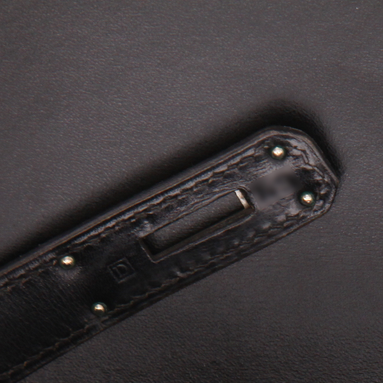 Borsa Hermès  Kelly 32 cm in pelle box nera - Detail D3