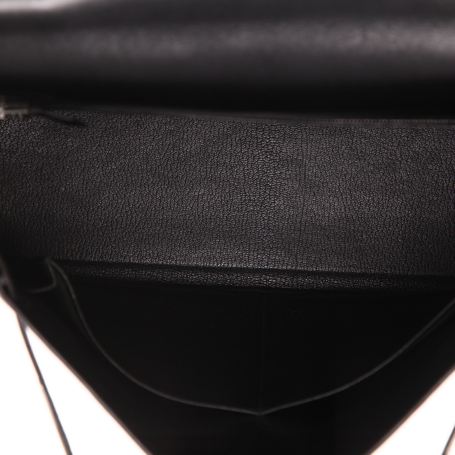 Hermès  Kelly 32 cm handbag  in black box leather - Detail D4