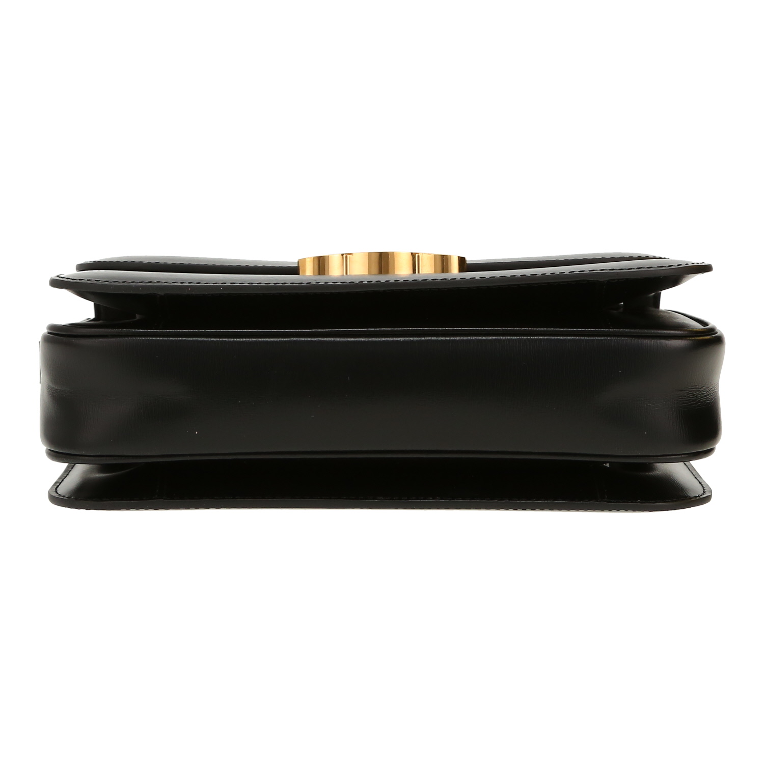 Sac bandoulière Celine  Triomphe en cuir noir - Detail D1