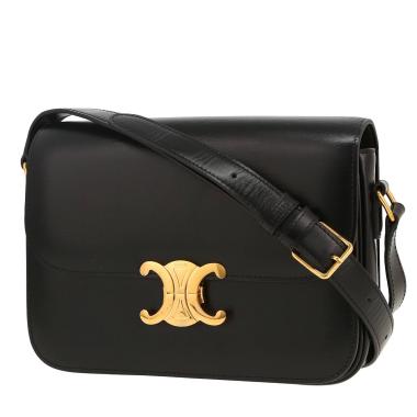 Borsa a tracolla Celine  Triomphe in pelle nera