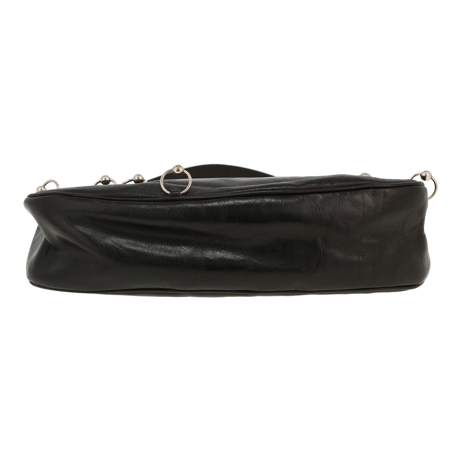 Dior  Hardcore bag worn on the shoulder or carried in the hand  in black leather - Detail D1