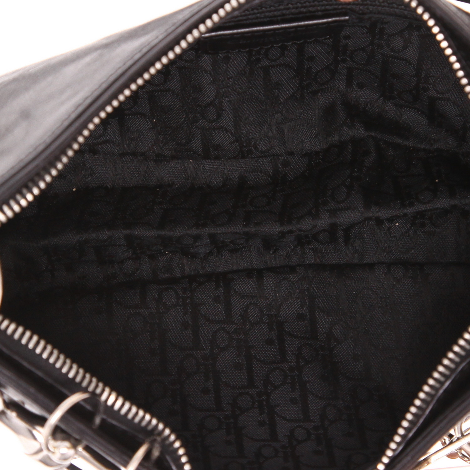 Sac porté épaule ou main Dior  Hardcore en cuir noir - Detail D3