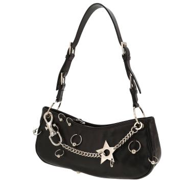 Borsa da spalla o a mano Dior  Hardcore in pelle nera