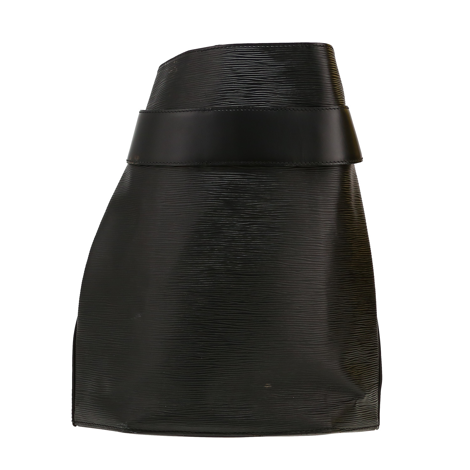 Louis Vuitton Bucket handbag in black epi leather - Detail D4